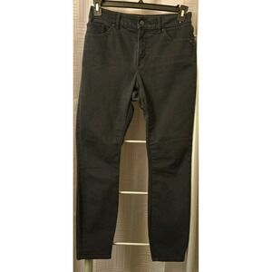 Express Jeans Curvy Skinny High Rise Stretch Black Denim Women's Size 8R 28x27.5